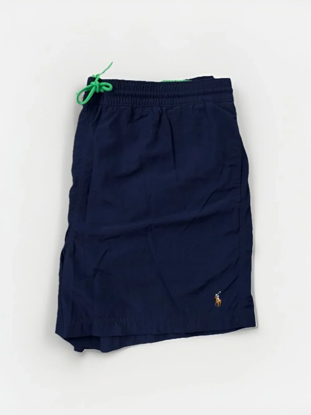 Vintage Polo Ralph Lauren Swim Trunks Shorts XXL Navy Green Mesh Lined RN 41381